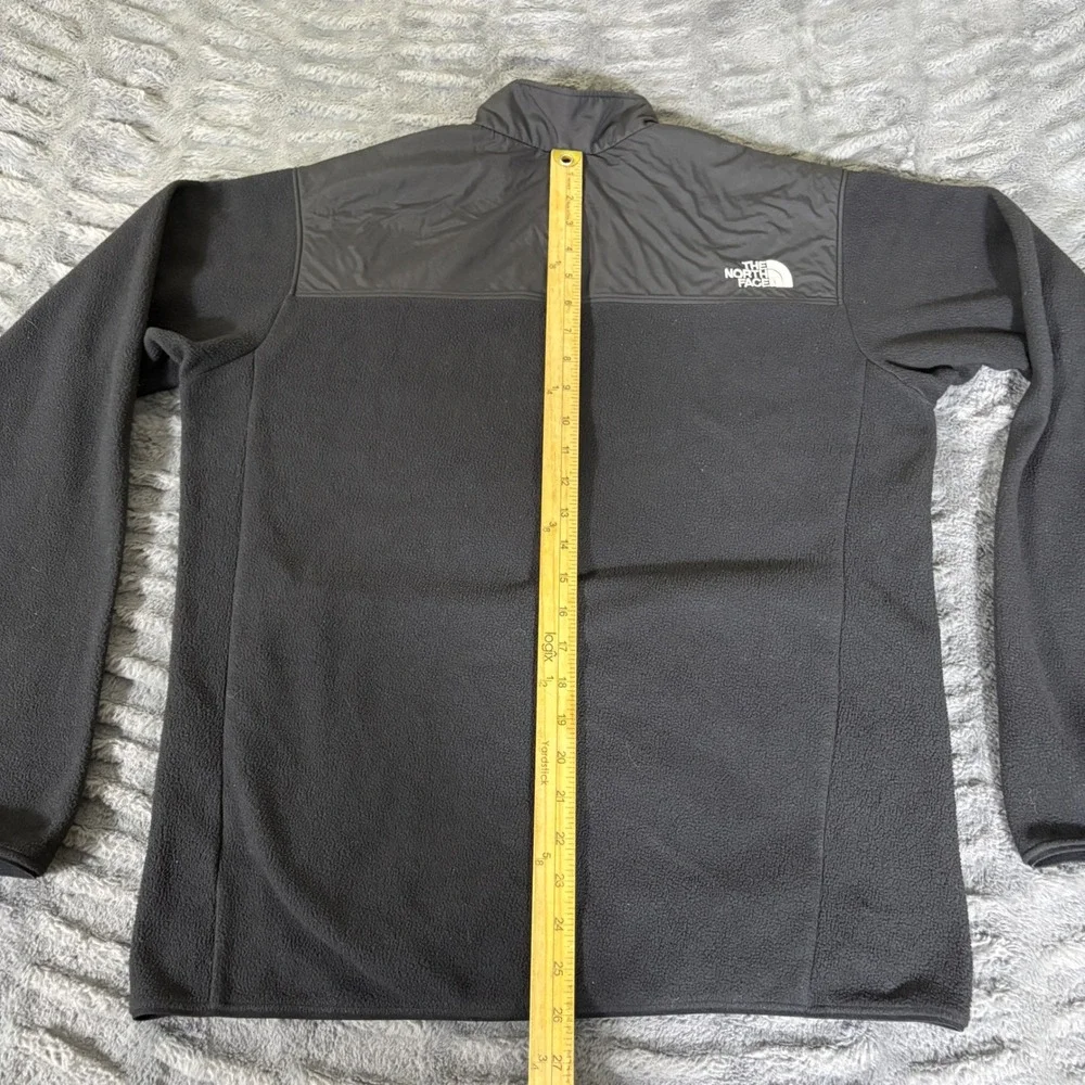 The North Face XXL Black Full Zip Fleece Jacket Mock Neck AR077
